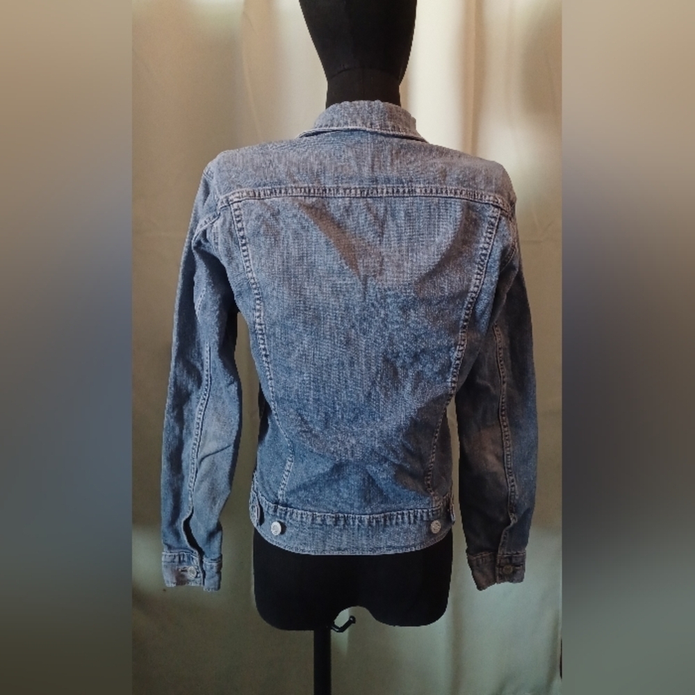 Lucky Brand Tomboy Trucker Blue Denim Jean Jacket - Picture 11 of 16